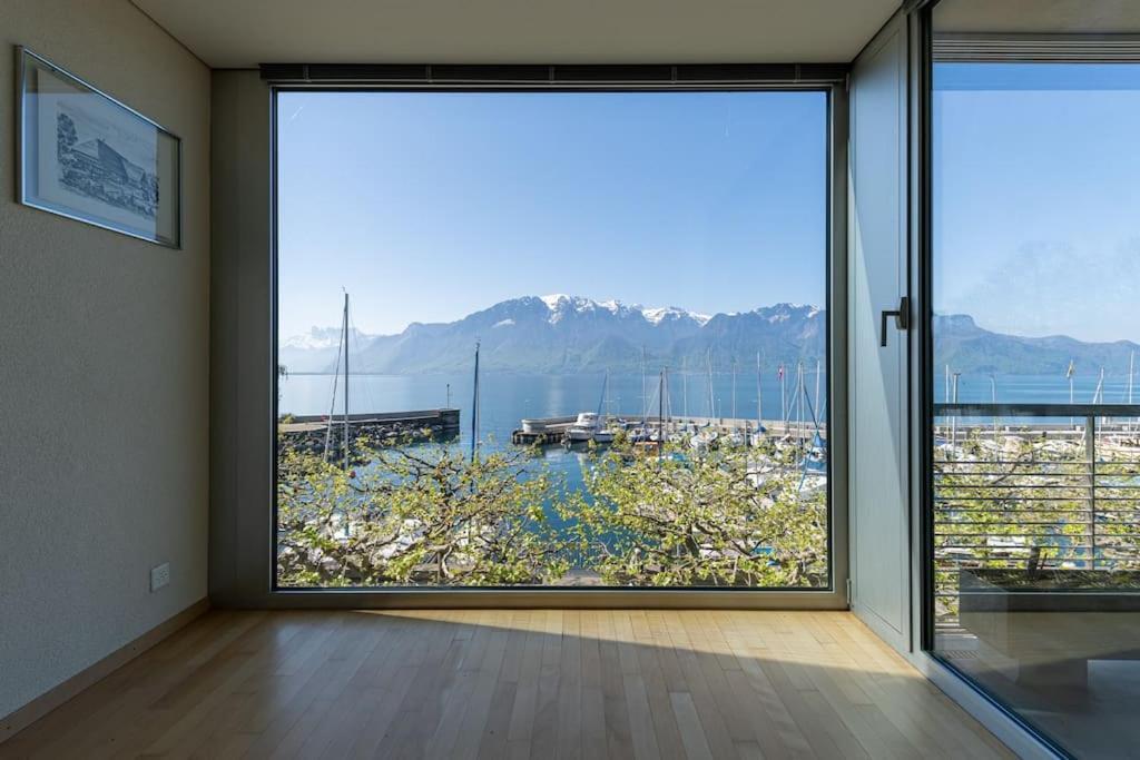 Lakeside-Apartment-1 Grand Appartement Familial Avec Terrasses Et Vue Panoramique Vevey Luaran gambar