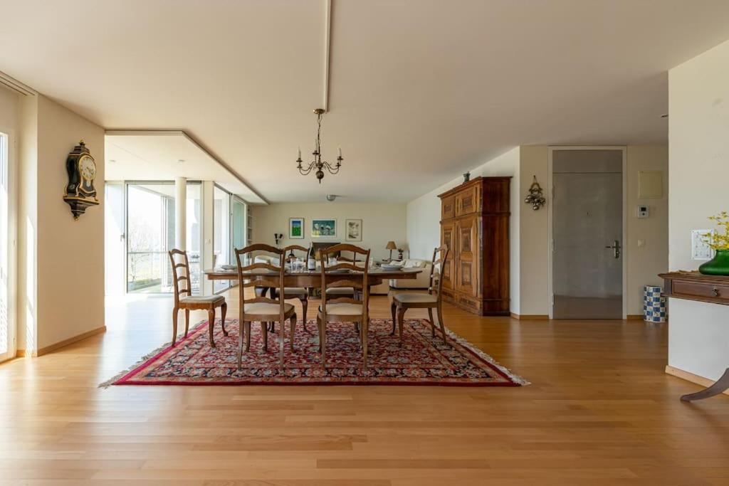 Lakeside-Apartment-1 Grand Appartement Familial Avec Terrasses Et Vue Panoramique Vevey Luaran gambar