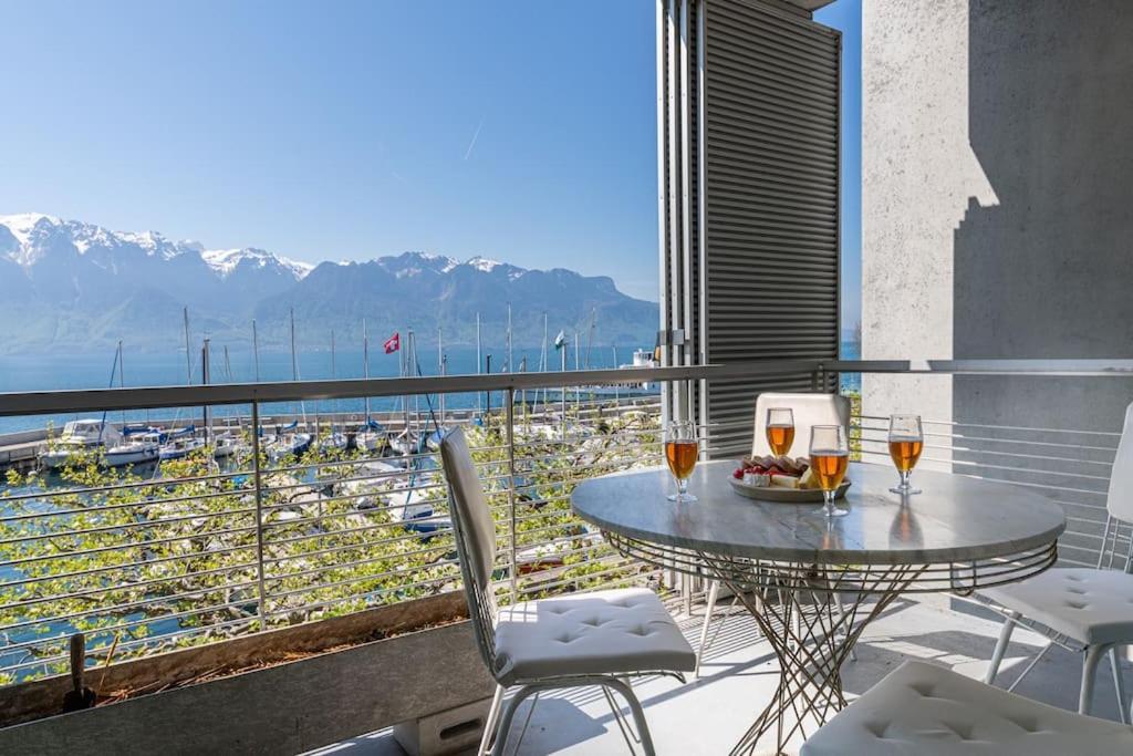 Lakeside-Apartment-1 Grand Appartement Familial Avec Terrasses Et Vue Panoramique Vevey Luaran gambar