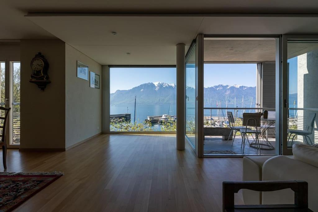 Lakeside-Apartment-1 Grand Appartement Familial Avec Terrasses Et Vue Panoramique Vevey Luaran gambar